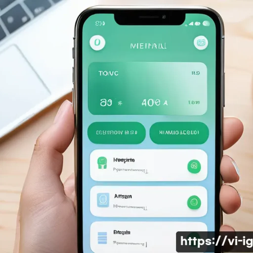 정신건강 콘텐츠 플랫폼 비교 - A serene and user-friendly mental health app interface displayed on a modern smartphone screen, feat...