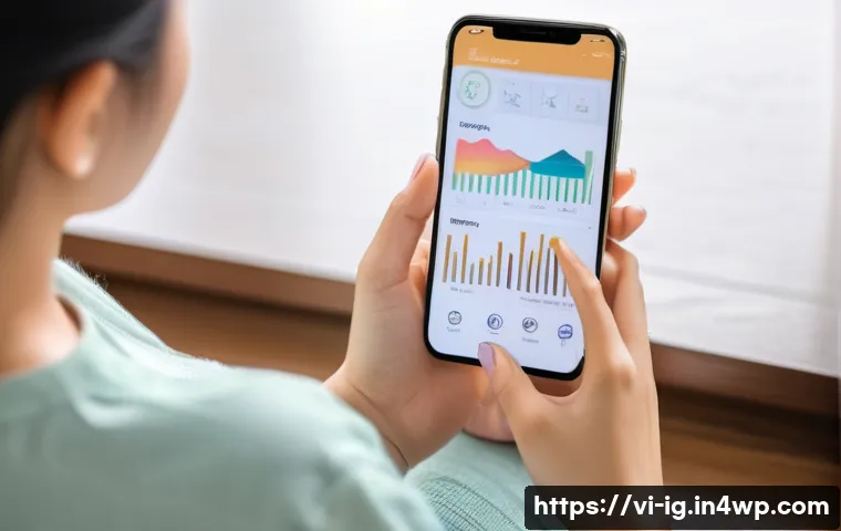 정신건강 테크의 사업 모델과 실행 계획 - A serene and modern mental health app interface displayed on a smartphone held by a young Vietnamese...