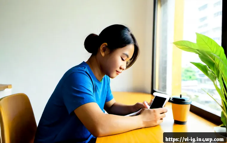 디지털 정신건강 관리의 장단점 - Photorealistic Vietnamese young adult sitting calmly at a tidy apartment desk in Ho Chi Minh City, r...